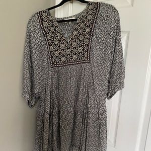 Patterned Shift Dress